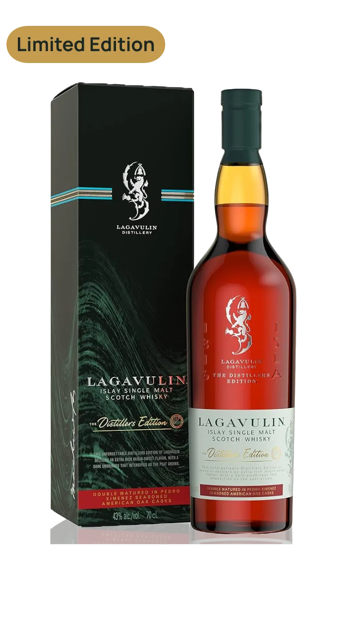 Lagavulin The Distillers Edition Double Matured Islay Single Malt Whisky 43% Vol. 0,7l in Geschenkbox