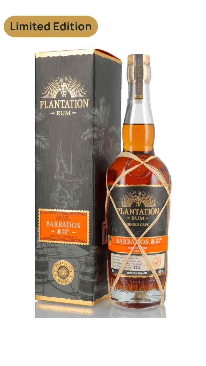 Plantation Barbados 8 YO Limited Edition Port Cask Finish Rum 46,9% vol. 0,70l