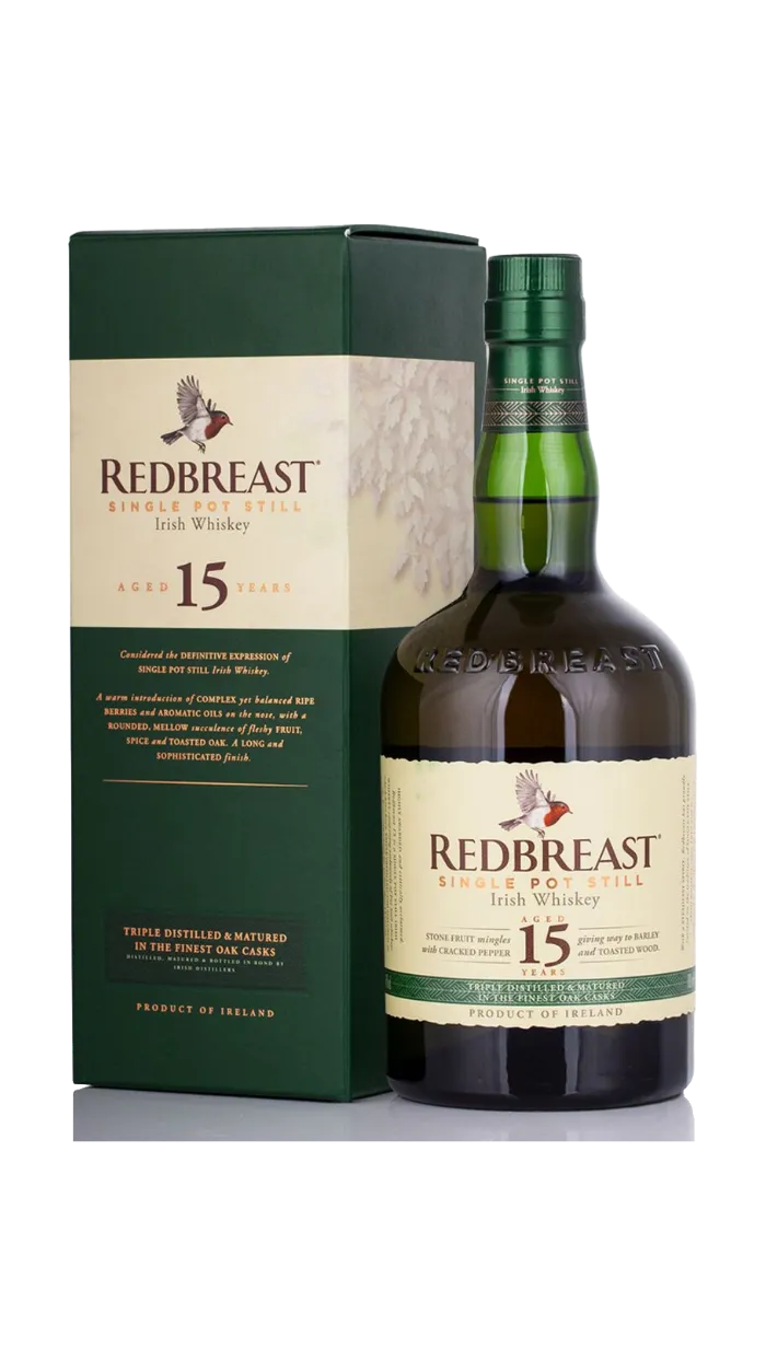 Redbreast 15 Years Old Irish Whiskey 46% vol. 0,70l