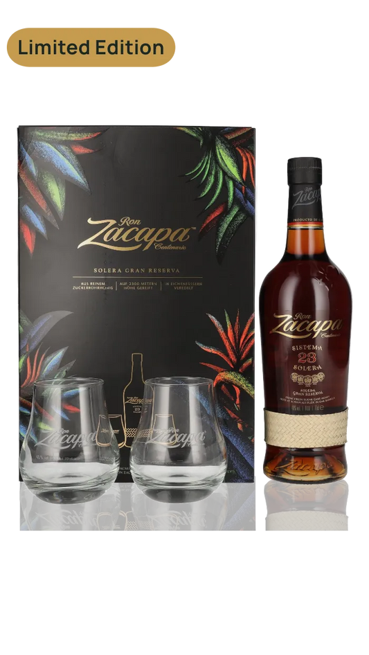 Ron Zacapa Centenario 23 Sistema Solera Gran Reserva 40% Vol. 0,7l in Geschenkbox