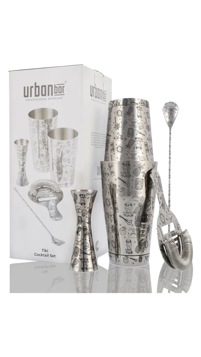 Tiki Stainless Steel 5-teiliges Cocktail Set