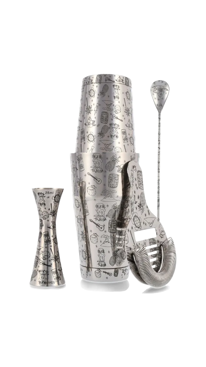 Tiki Stainless Steel 5-teiliges Cocktail Set