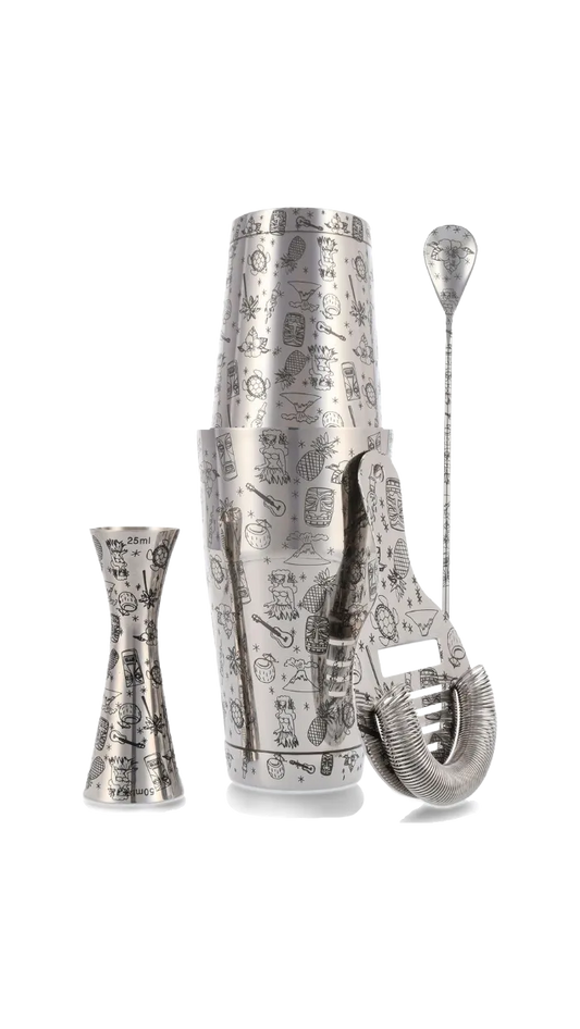 Tiki Stainless Steel 5-teiliges Cocktail Set
