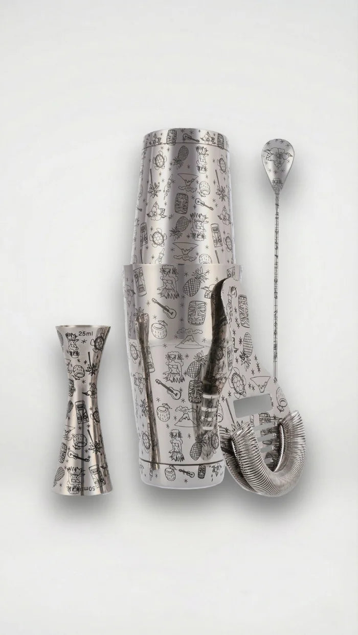 Tiki Stainless Steel 5-teiliges Cocktail Set