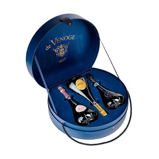 De Venoge Princes Champagner Coffret Chapeau 12% vol. 3 x 0,75l Geschenk-Set