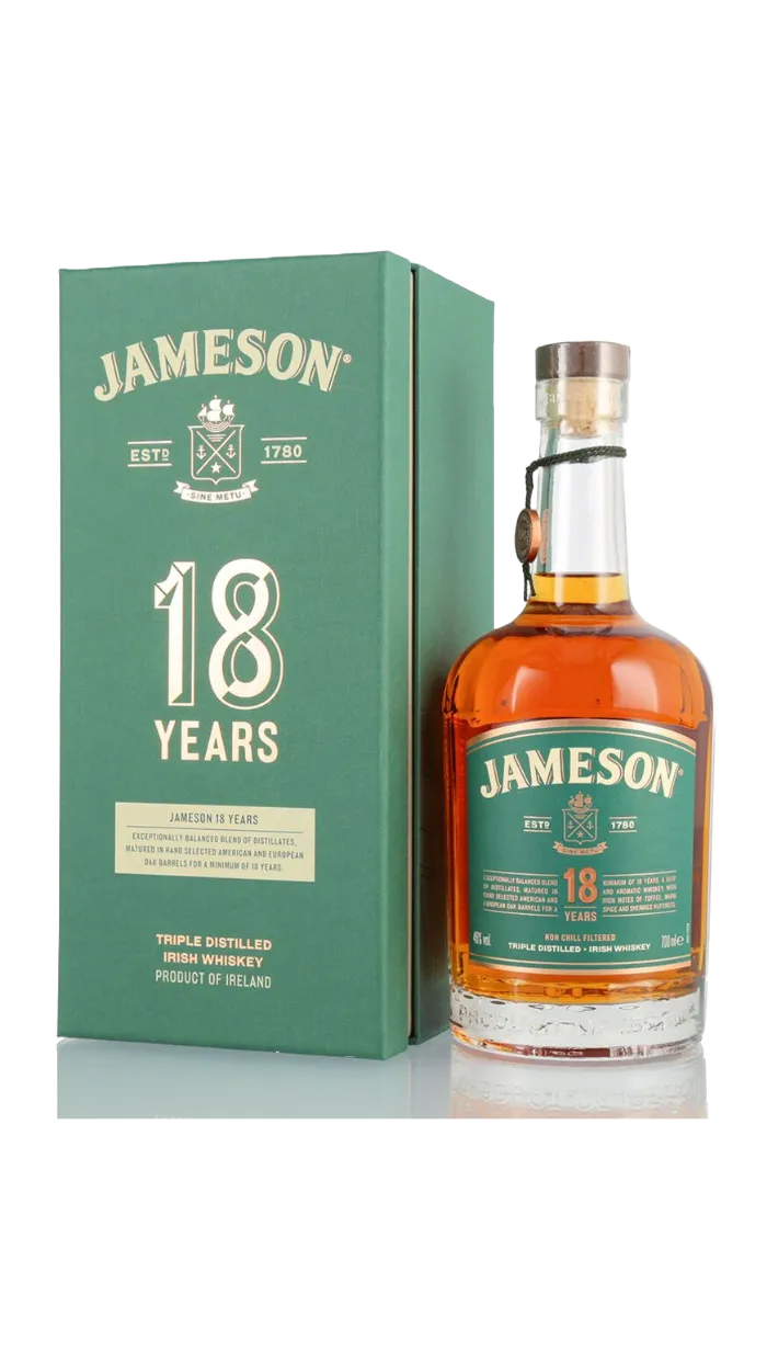 Jameson 18 Years Old Irish Whiskey 46% vol. 0,70l