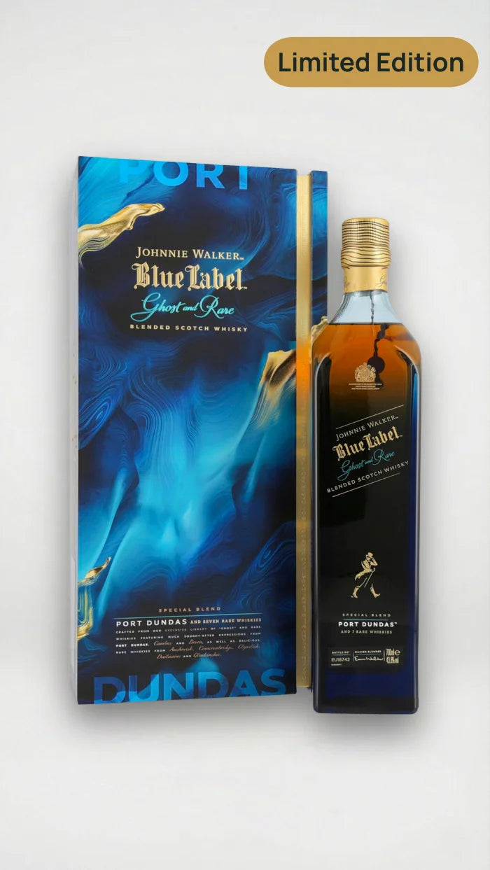 Johnnie Walker Blue Label Ghost and Rare Port Dundas Whisky 43,8% vol. 0,70l