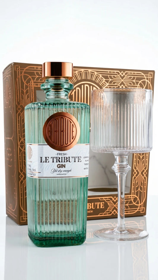 Le Tribute Gin Geschenk-Set 43% vol. 0,70l