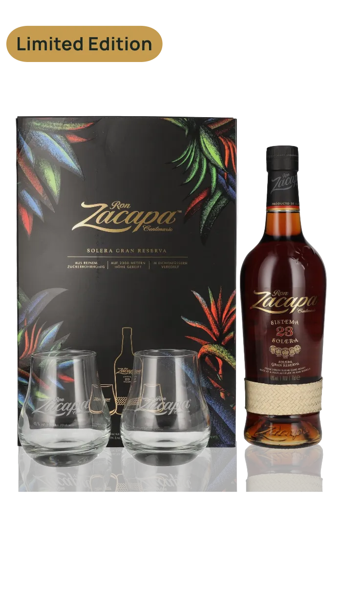 Ron Zacapa Centenario 23 Sistema Solera Gran Reserva 40% Vol. 0,7l in Geschenkbox